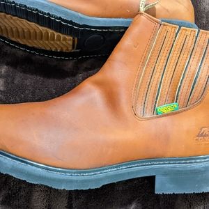 Leather Charro Ankle Boots